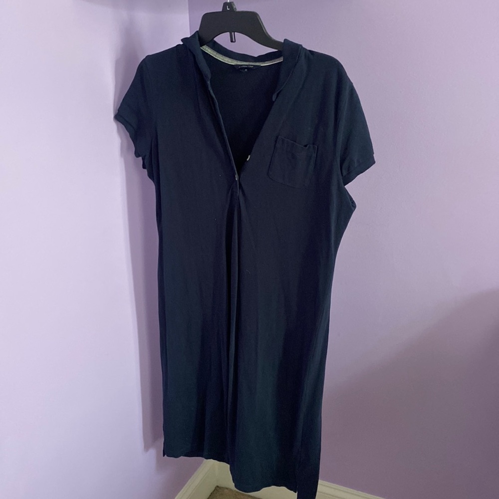 Navy blue polo dress, Land’s End, casual